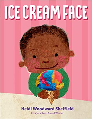 Book cover for Ice Cream Face as an example of preschool books