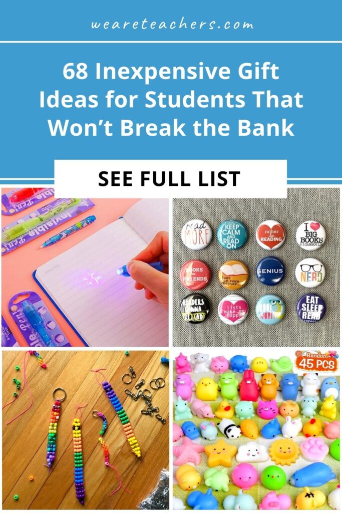 These inexpensive gift ideas for students are great for end of the year, birthdays, rewards, or a prize box!