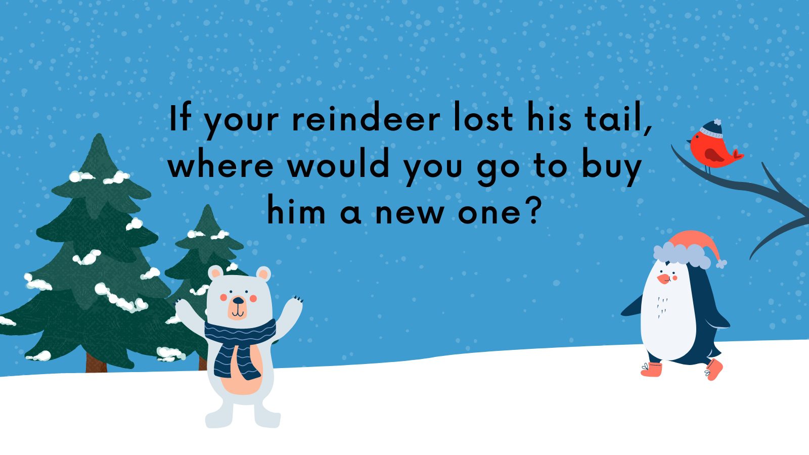 If your reindeer lost his tail, where would you go to buy him a new one?