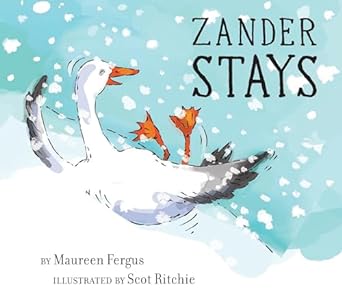 Book cover for Zander Stays as an example of preschool books