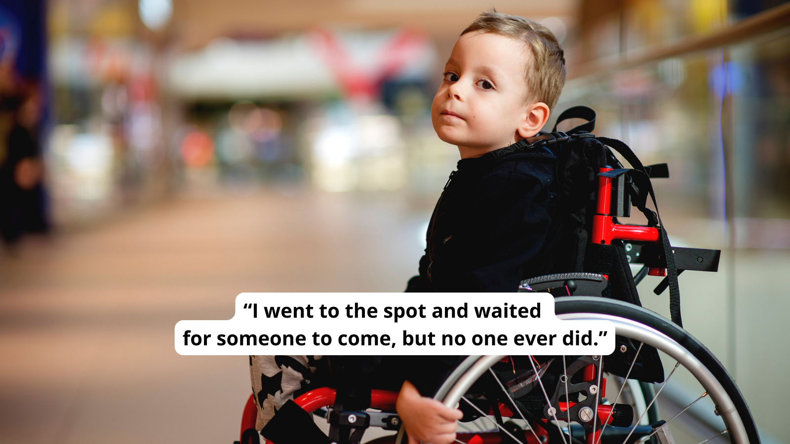 Quote about neglect from students with disabilites
